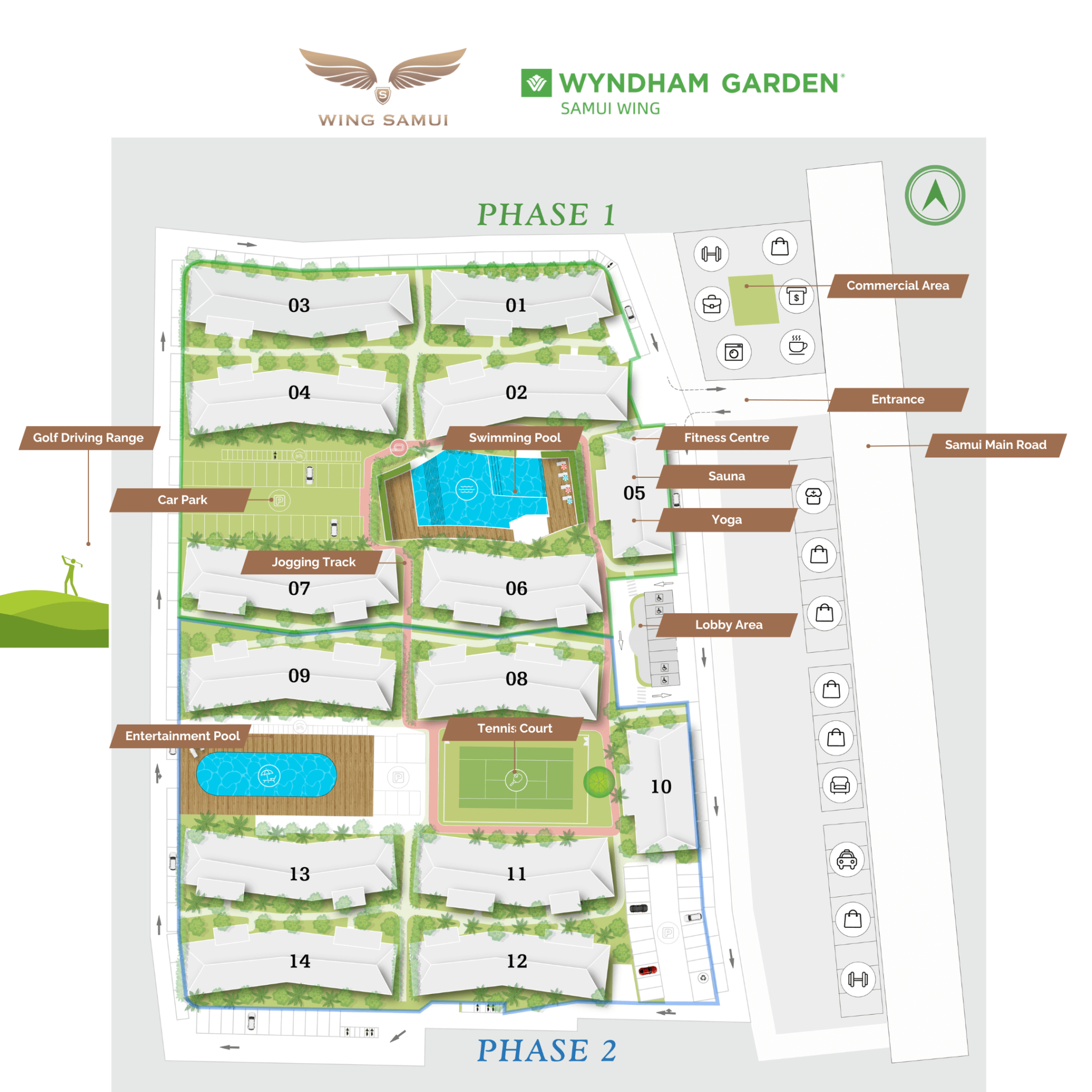 Wing Samui Condo master plan
