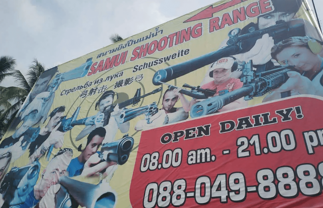 samui shooting range near wing samui condo